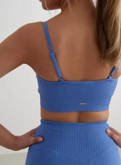 Ribbed mless Strap Bra><noscript><img data-lazyloaded=