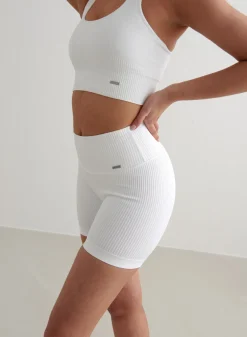 Ribbed Midi Biker Shorts><noscript><img data-lazyloaded=