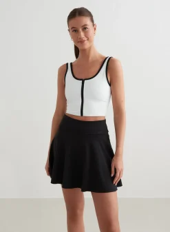 White Sense Zipped Bralette><noscript><img data-lazyloaded=