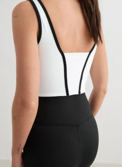White Sense Zipped Bralette><noscript><img data-lazyloaded=